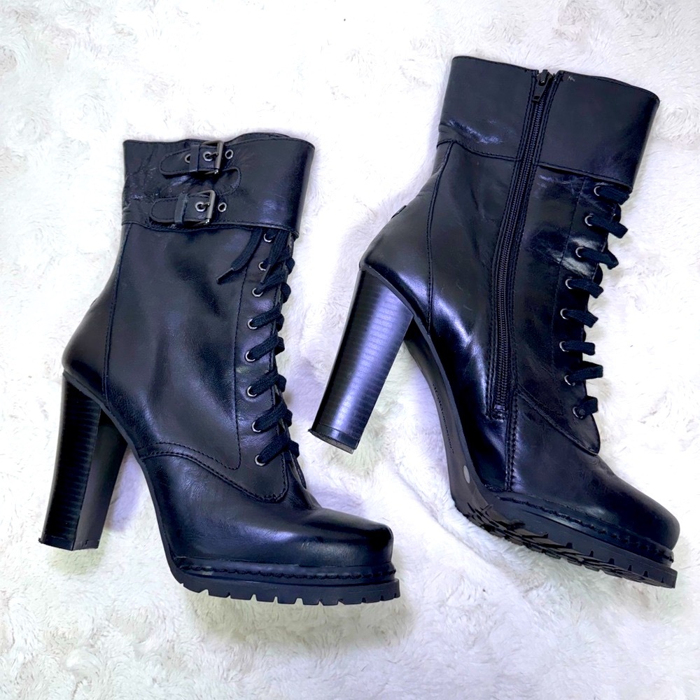 Bcbgeneration Leather Heeled Boot - image 1